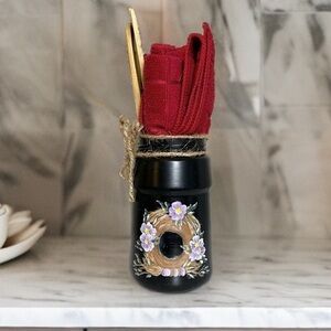 Mason Jar Hand Painted Kitchen Set